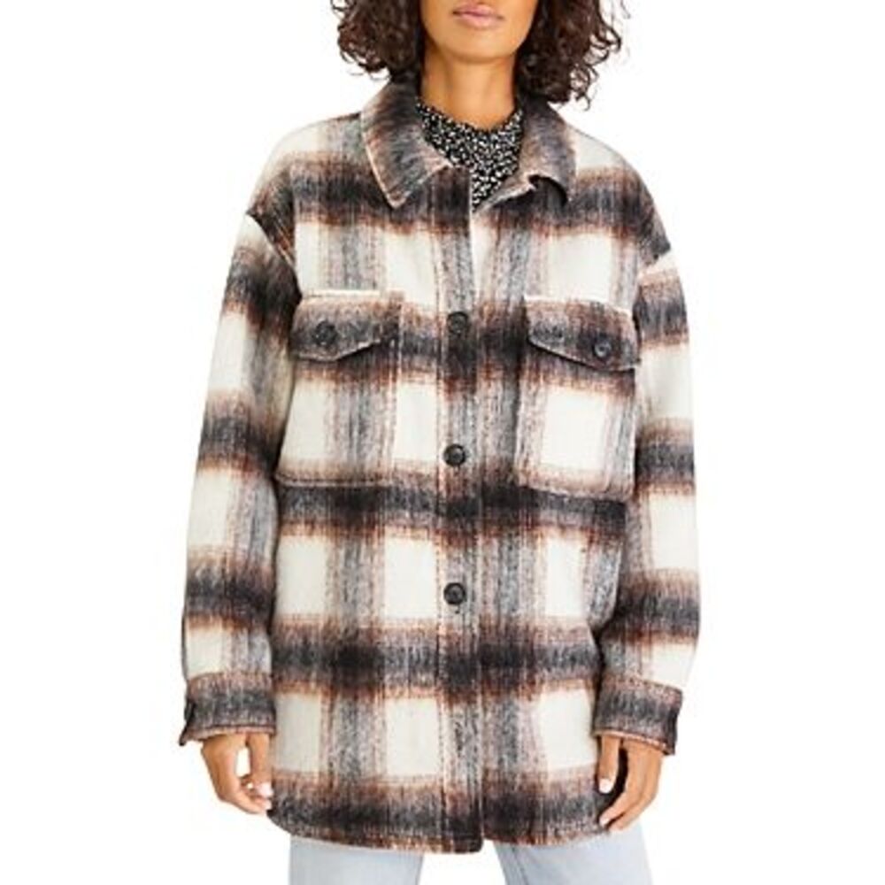 Sanctuary Town Check Shirt Jacket In Folsom - L